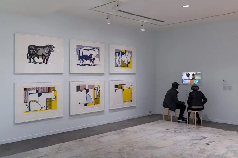 Installation view of 1:1 Artists Select: Douglas Coupland, Roy Lichtenstein, exhibition at the Vancouver Art Gallery, May 24, 2025 to July 5, 2025, © Estate of Roy Lichtenstein