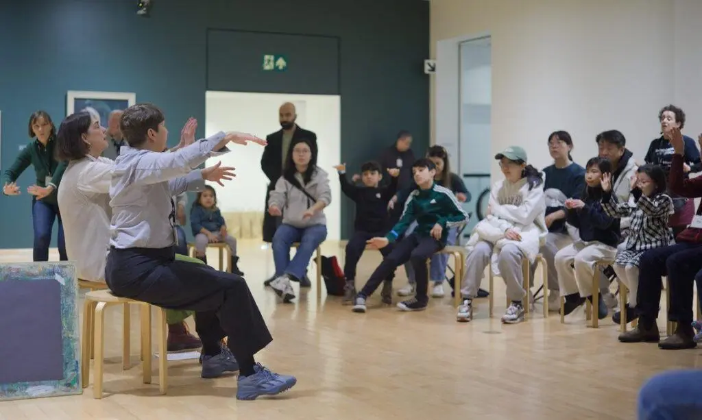 Visitors of all ages in the Emily Carr: Navigating an Impenetrable Landscape