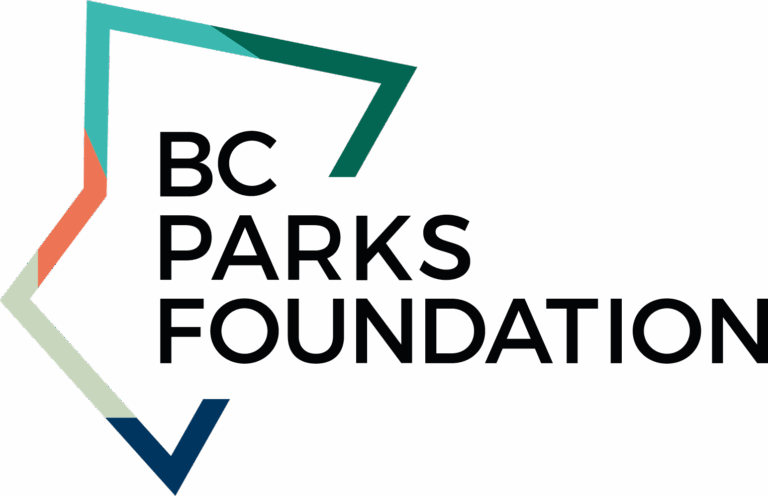 BC Parks Foundation logo in colour with an outline of BC