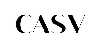 CASV logo in black letters