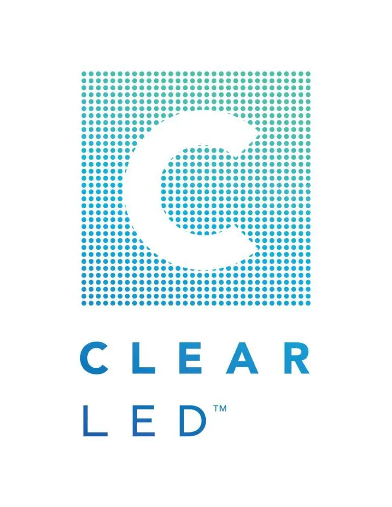 Clear LED logo