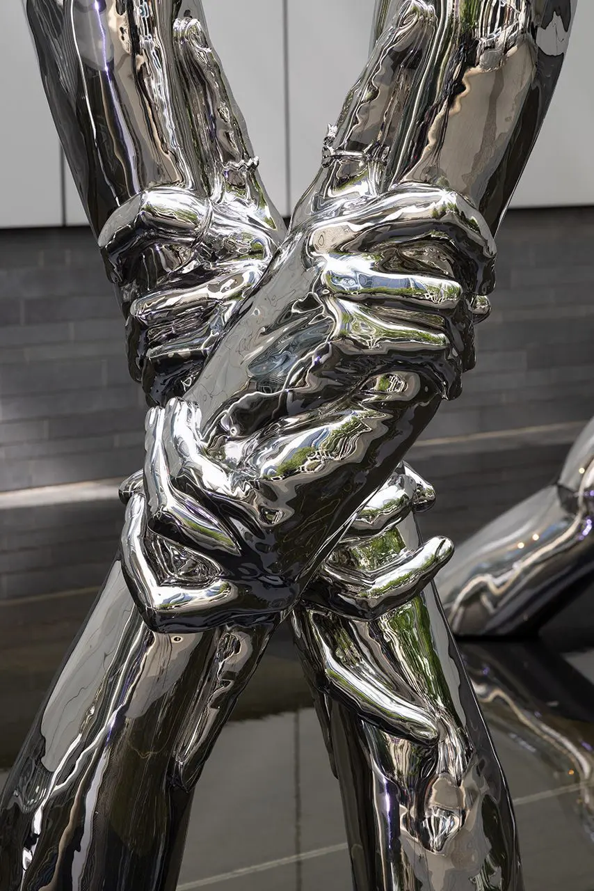 Detail of Hank Willis Thomas, Nexus, 2022, at Offsite